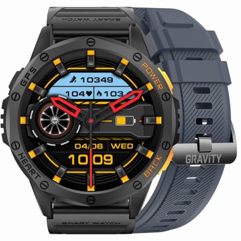 SMARTWATCH MĘSKI GRAVITY GT24-1 - LATARKA, DODATKOWY PASEK (sg033a) SMARTWATCH MĘSKI GRAVITY GT24-1 - LATARKA, DODATKOWY PASEK (sg033a)