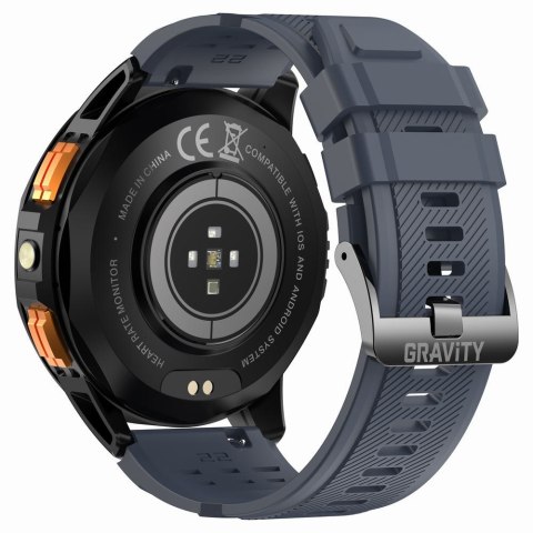 SMARTWATCH MĘSKI GRAVITY GT24-1 - LATARKA, DODATKOWY PASEK (sg033a) SMARTWATCH MĘSKI GRAVITY GT24-1 - LATARKA, DODATKOWY PASEK (sg033a)