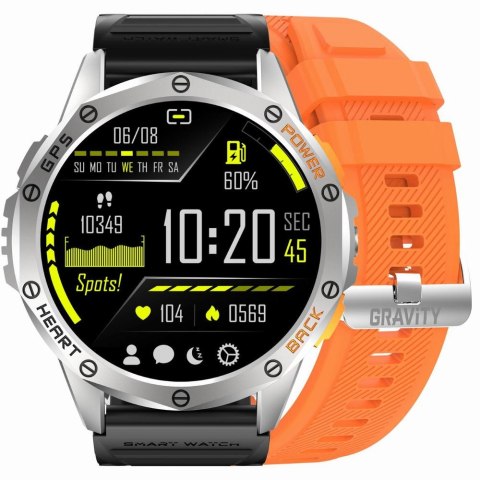 SMARTWATCH MĘSKI GRAVITY GT24-4 - LATARKA, DODATKOWY PASEK (sg033d) SMARTWATCH MĘSKI GRAVITY GT24-4 - LATARKA, DODATKOWY PASEK (sg033d)