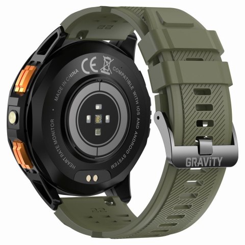 SMARTWATCH MĘSKI GRAVITY GT24-5 - LATARKA, DODATKOWY PASEK (sg033e) SMARTWATCH MĘSKI GRAVITY GT24-5 - LATARKA, DODATKOWY PASEK (sg033e)