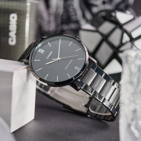 Zegarek Męski Casio MTP-VT01B-1B + BOX Zegarek Męski Casio MTP-VT01B-1B + BOX