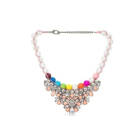 Kolia na perłach diadem morelowy N456MOR Kolia na perłach diadem morelowy N456MOR
