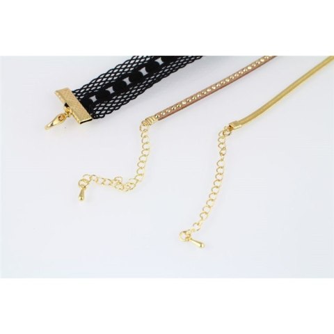 NASZYJNIK CHOKER KORONKA - CZERŃ N520CZ NASZYJNIK CHOKER KORONKA - CZERŃ N520CZ