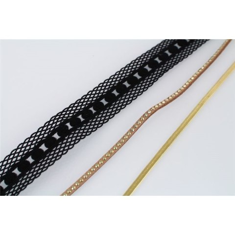 NASZYJNIK CHOKER KORONKA - CZERŃ N520CZ NASZYJNIK CHOKER KORONKA - CZERŃ N520CZ