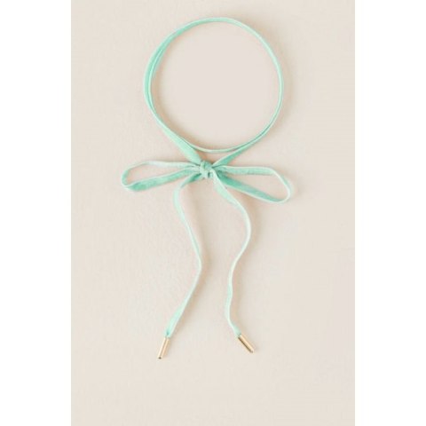 NASZYJNIK CHOKER VELVET - MIĘTOWY N484M NASZYJNIK CHOKER VELVET - MIĘTOWY N484M