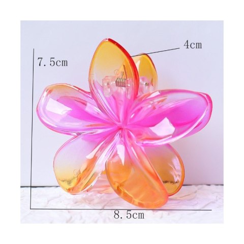 Spinka do włosów klamra XL kwiat OMBRE lato 7,5 x 8cm SP322 Spinka do włosów klamra XL kwiat OMBRE lato 7,5 x 8cm SP322
