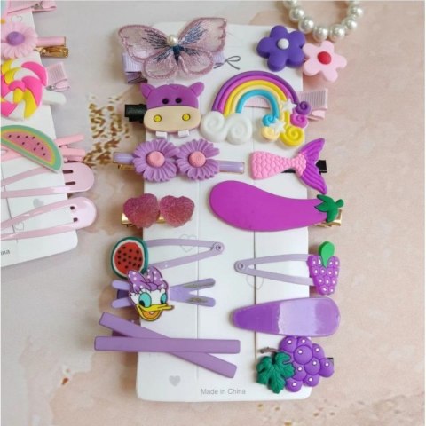 Zestaw pakiet 14w1 spinek wsuwek do włosów VIOLET SP282 Zestaw pakiet 14w1 spinek wsuwek do włosów VIOLET SP282