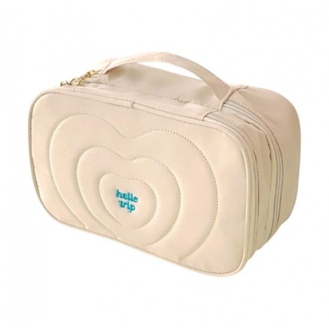 Kosmetyczka damska pikowana kuferek z rączką 24 x 10,5 x 15 cm KS132K Kosmetyczka damska pikowana kuferek z rączką 24 x 10,5 x 15 cm KS132K