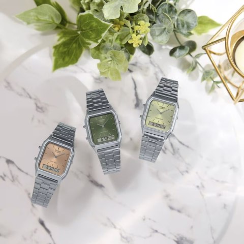 ZEGAREK UNISEX CASIO Vintage AQ-230A-4AMQYDF + BOX ZEGAREK UNISEX CASIO Vintage AQ-230A-4AMQYDF + BOX