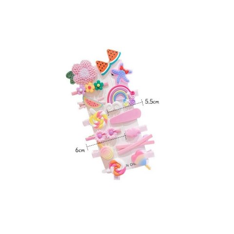 Zestaw pakiet 14w1 spinek wsuwek do włosów PINK SUGAR SP291 Zestaw pakiet 14w1 spinek wsuwek do włosów PINK SUGAR SP291